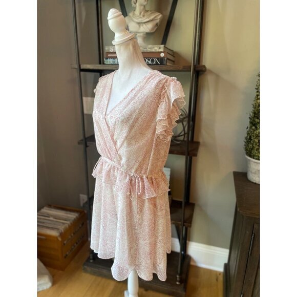 Ted Baker Evelyna Printed Texture GGT Mini Dress Ivory Womens Size 3 Medium 8 - Picture 10 of 12